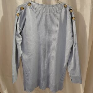 Cable & Gauge Light Blue Sweater